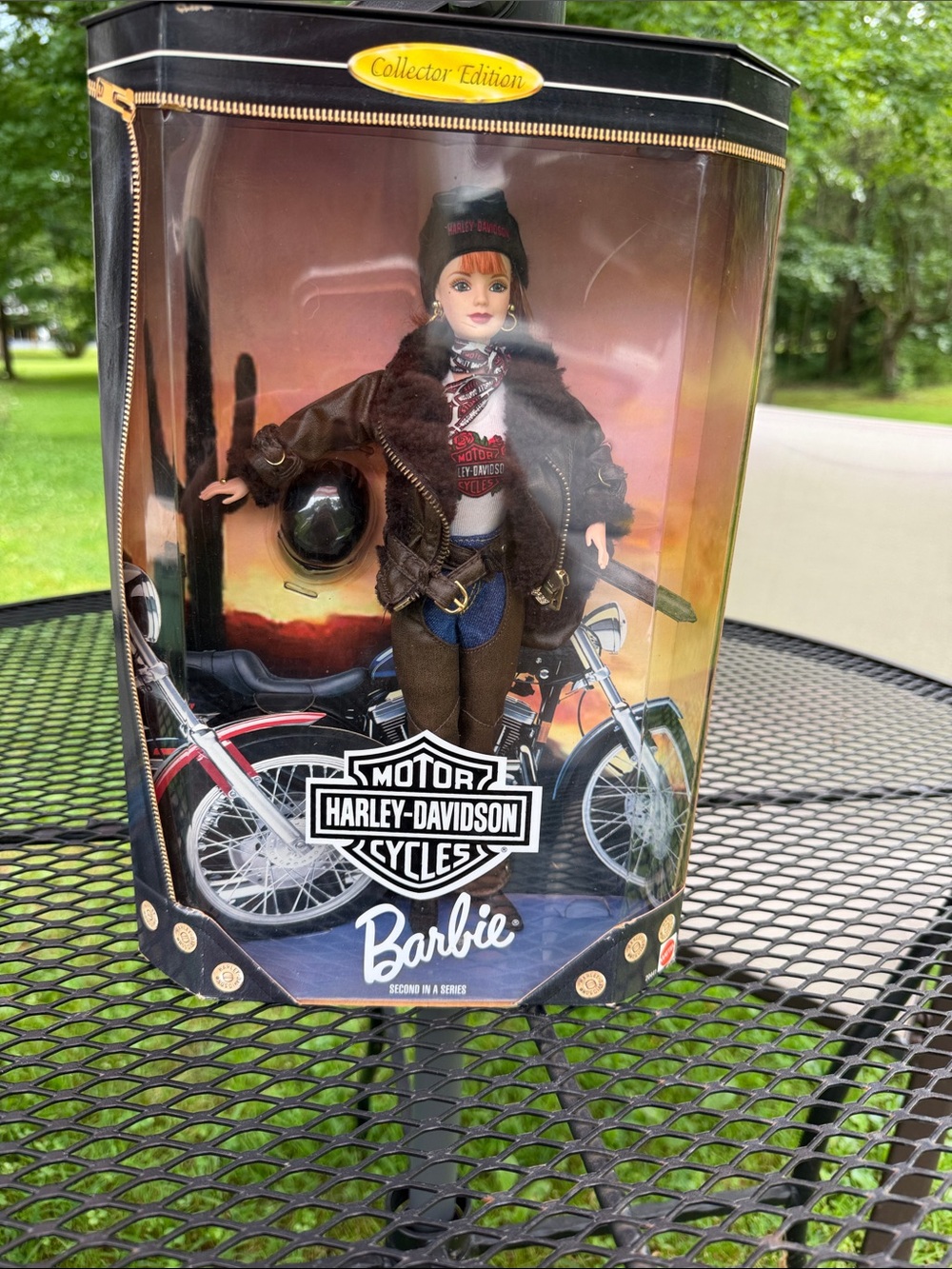 Harley-Davidson Barbie Collector Doll - Brown, Black, White